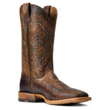 Ariat Men's Distressed Standout Boot in Dusted Wheat Color medial view
