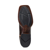 Ariat Ladies Sienna VentTEK 360 Dark Brown Western Boots with Wine Colored Aztec Pattern sole view