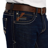 Ariat Men's M7 Slim Ranger Straight Jean Rockport With Pocket Detail Front Pocket View