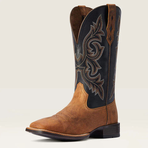 Front and side view of Men's Drover Ultra Western Boot. 
