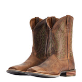 Ariat Men's Ridin' High Desert Tan & Dark Brick Square Toe Boots