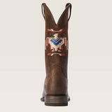 Back side view of Men's Circuit Thunderbird Chimayo Western Boots.