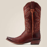 Full side view of Ariat Women's Red Love Song Martina Western Boots.