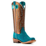 Ariat Turquoise and Gold Futurity Boon Boot