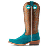 Ariat Turquoise and Gold Futurity Boon Boot