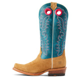 Ariat Ladies Futurity Boon Buckskin Roughout Western Boots side view