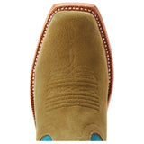 Ariat Ladies Futurity Boon Buckskin Roughout Western Boots toe view