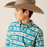 Ariat Boy's Turquoise Sandshell Aztec Shirt
