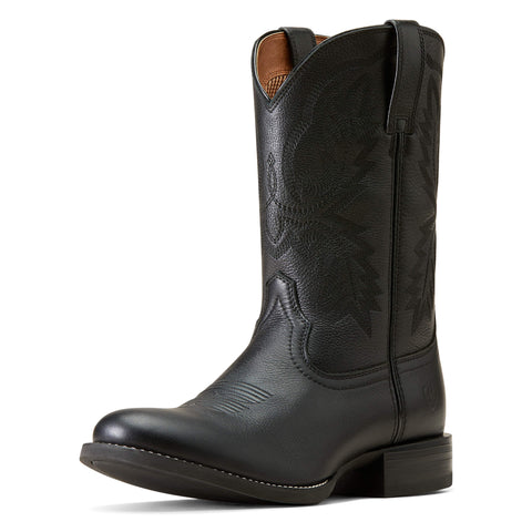 Ariat Men's Black Deertan Round Toe Boot