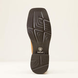Bottom side view of Ariat Women's Tan Blossom Western Square Toe Boots