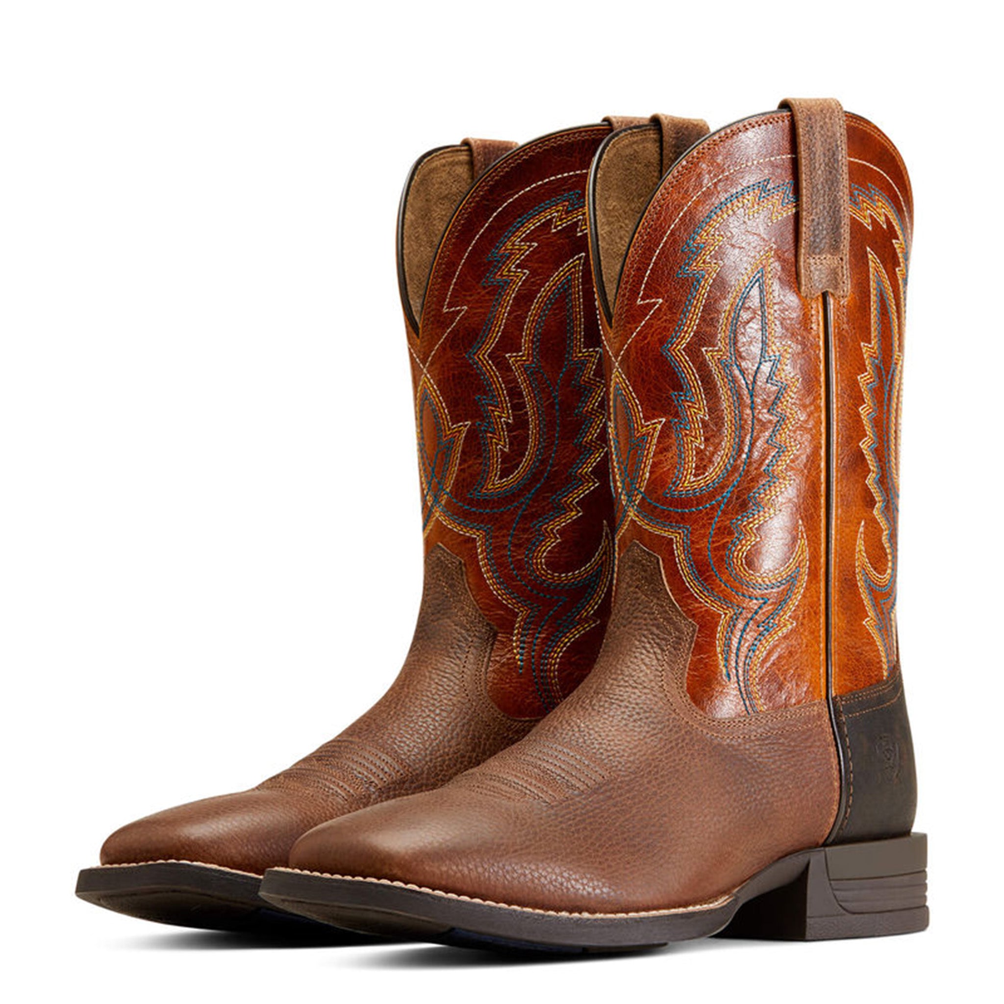 Ariat Men's Brown/Orange Steadfast Boots Ariat Men's Brown/Orange Steadfast Boots