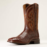 ARIAT BARLEY ULTRA TABAC OSTRICH MENS WESTERN BOOTS front view