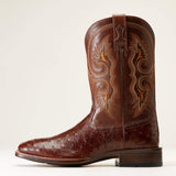 ARIAT BARLEY ULTRA TABAC OSTRICH MENS WESTERN BOOTS side view
