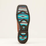 Ariat Ladies Anthem Mila Arizona Canyon Western Boot with Aztec sole-sole view