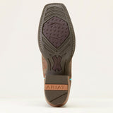 Ariat Ladies Derby Monroe Shore Tan-Turquoise Nights Boot sole view