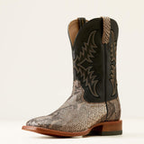 Front and side view of Dry Gulch Python Cowboy Boots.