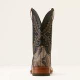Back side view of the Dry Gulch Python Cowboy Boots.