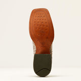 Bottom side view of the Dry Gulch Python Cowboy Boots.