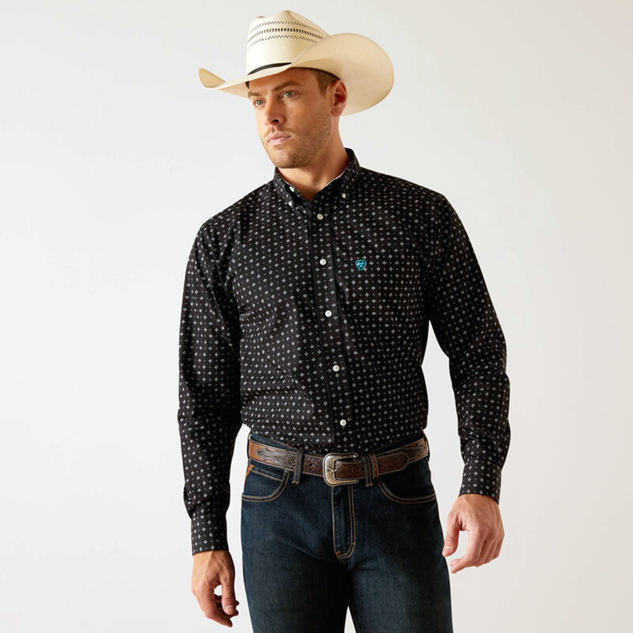 Ariat Men's Seth Black Shirt Ariat Men's Seth Black Shirt