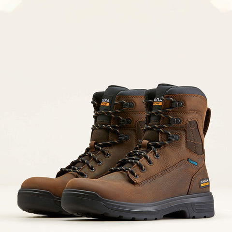 Men's Lace Up Turbo 8" Waterproof Work Boot Pair view