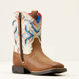 Zipper side view of Ariat Kid's Southwestern San Angelo VenTEK Western Boots.