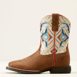 Full side view of Ariat Kid's Southwestern San Angelo VenTEK Western Boots.