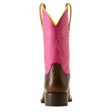 Back/Heel view of Fushia boot