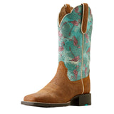 Angle View of Flamingo Boot