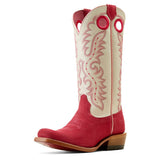Ariat Women's Frontier Boon Deep Azalea Cutter Toe Western Boots medial view