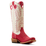 Ariat Women's Frontier Boon Deep Azalea Cutter Toe Western Boots side angle view