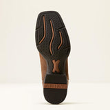 Ariat® Men's Brown Roughout Aged Smokehouse Sport Rider Square Toe Boots sole view