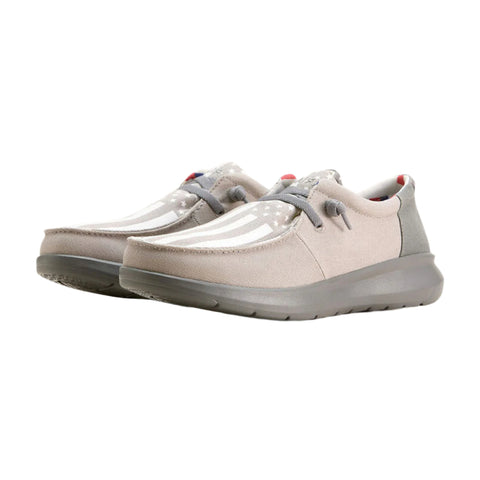 Grey USA Slip-on with Elasticized Laces