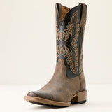 Ariat men’s Western boot in stone black with classic cowboy styling.