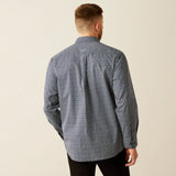 Ariat Men's Colson Navy Classic Fit Button Down Shirt Back View