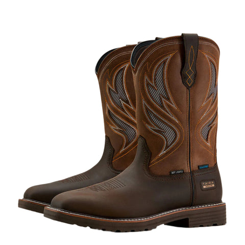 Brown Work Boot with VentTek Sides in shaft
