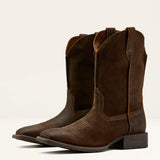 Men's Sport Rambler Suede Cowboy Boot in Aged Dark Brown Color