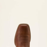Ariat Sport Rodeo cowboy boots toe view.