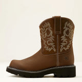 Ariat Ladies Fatbaby Embroidered Sassy Brown Western Boots side view