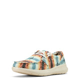 Ariat Ladies Hilo Sunset Southwestern Print Slip On Shoes front view