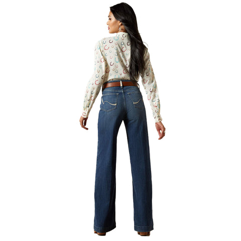 Ariat Women's Ultra High-Rise Rosalie Wide Leg Jean