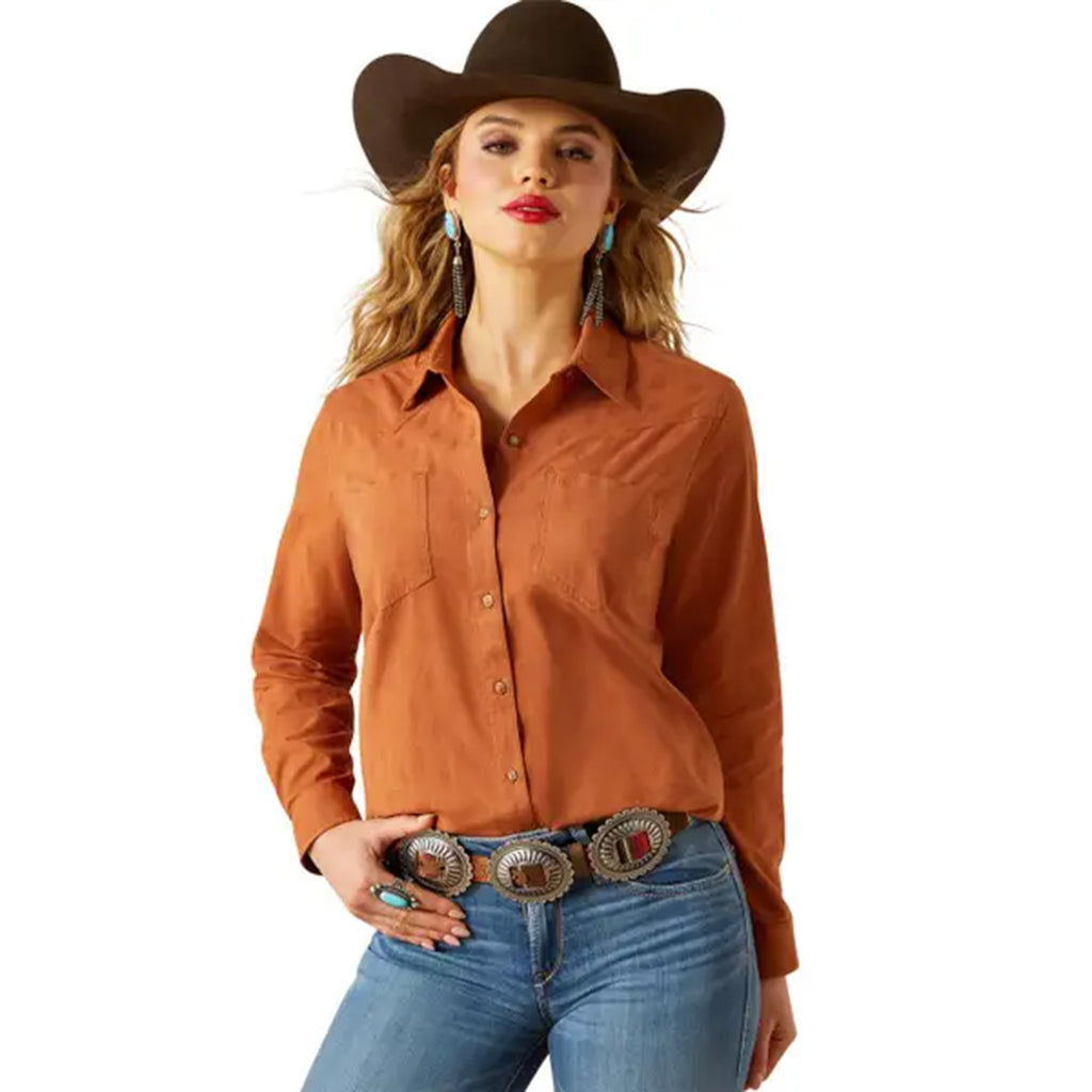 Ariat Ladies Billie Jean Glazed Ginger Dobby Button Shirt