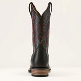 Ariat® Ladies' Black Obsidian Olena Square Toe Boots heel view