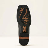 Ariat® Ladies' Black Obsidian Olena Square Toe Boots sole view