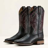 Ariat® Ladies' Black Obsidian Olena Square Toe Boots