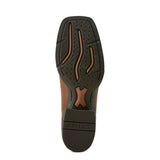 Womens Round Up Filly Wide Square Toe Western Boot Sorrel Crunch Brown-sole view