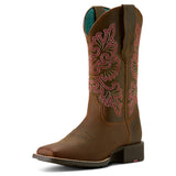 Ariat Women's Wide Square Toe Round Up Western Boot-front view
