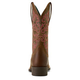 Ariat Women's Wide Square Toe Round Up Western Boot-heel view