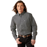 Ariat Men’s Black & White Geo Dot Fitted Western Shirt
