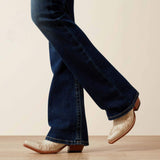 Close-up of Ariat Adalynne boot cut opening.