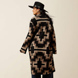Ariat Ladies Barrel Nala Southwest Sweater Coat back view